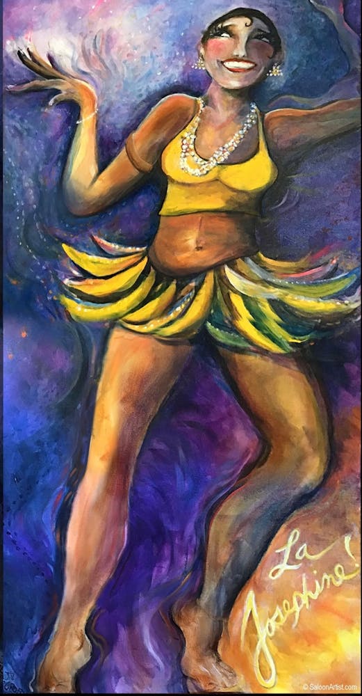 a colorful statue of a person