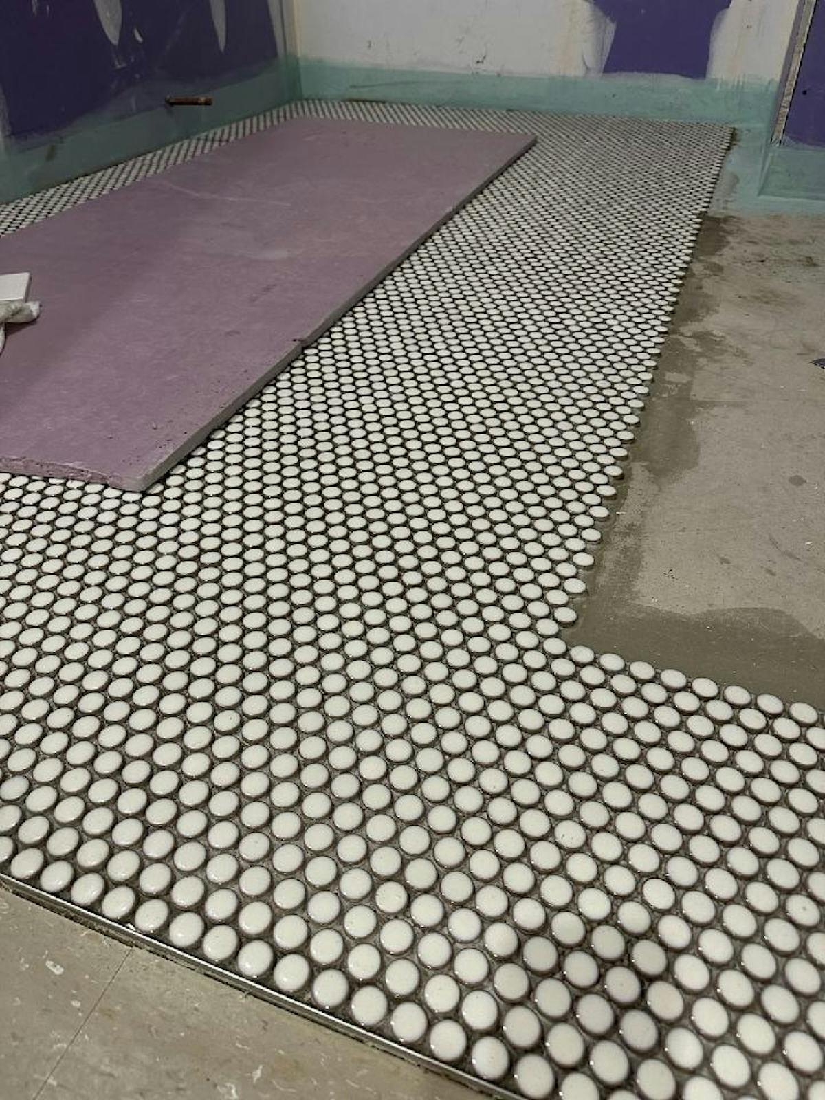 a floor under construction