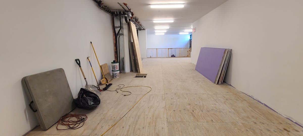 a room being built