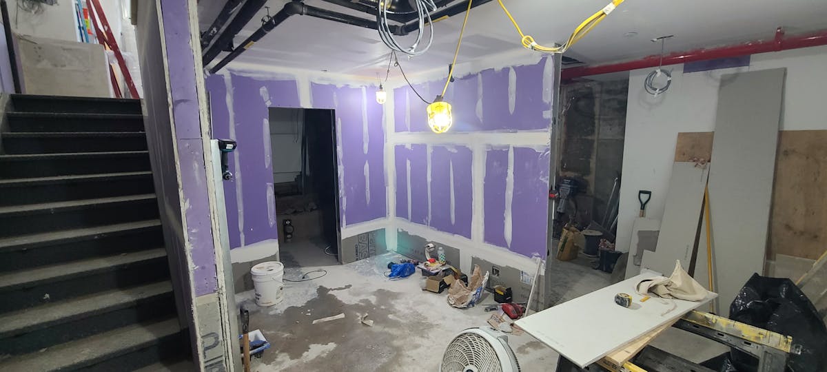 a room being built