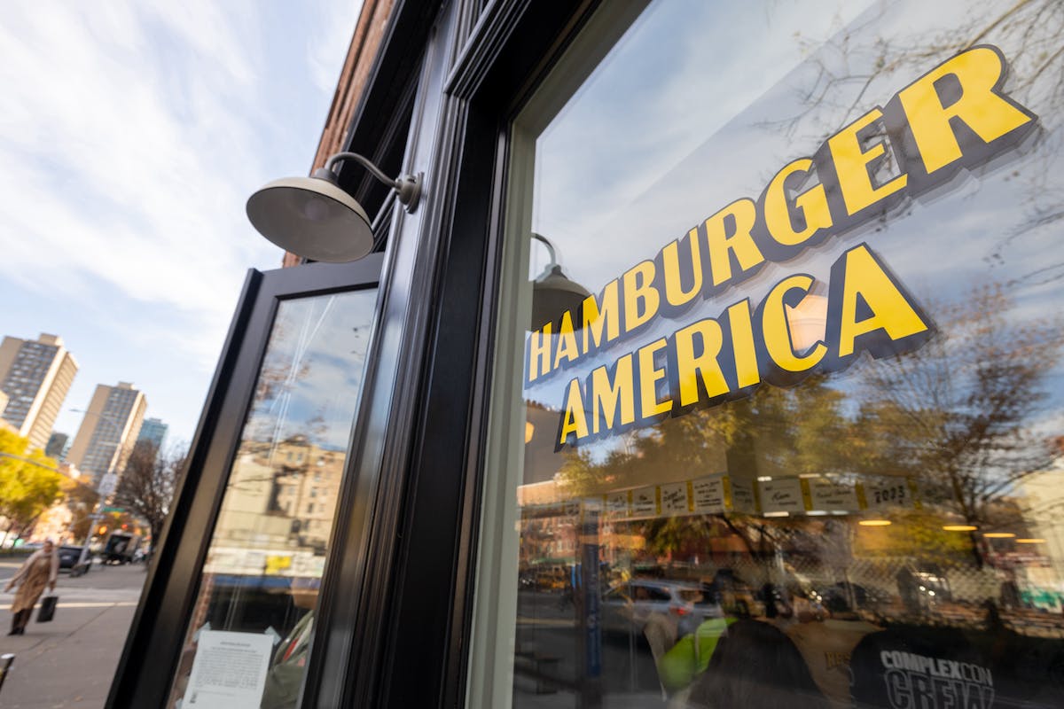 front window at Hamburger America