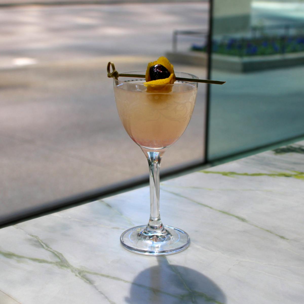 a close up of a drink