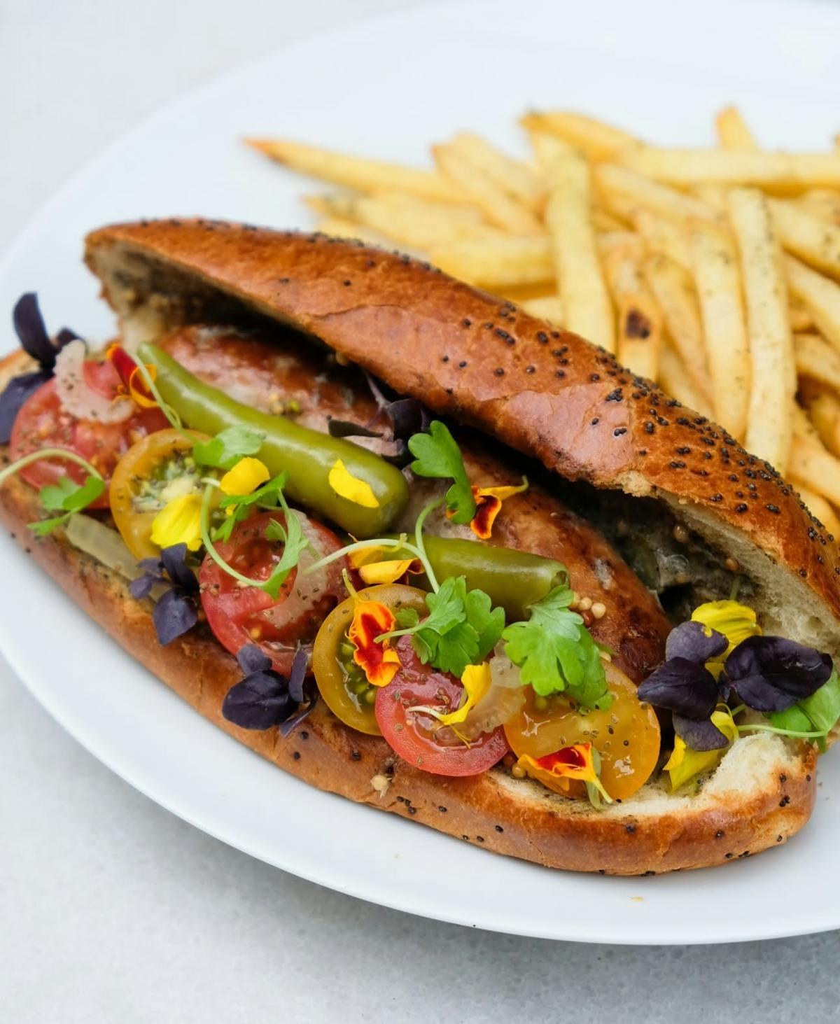Chicago Style Toulouse Hot Dog