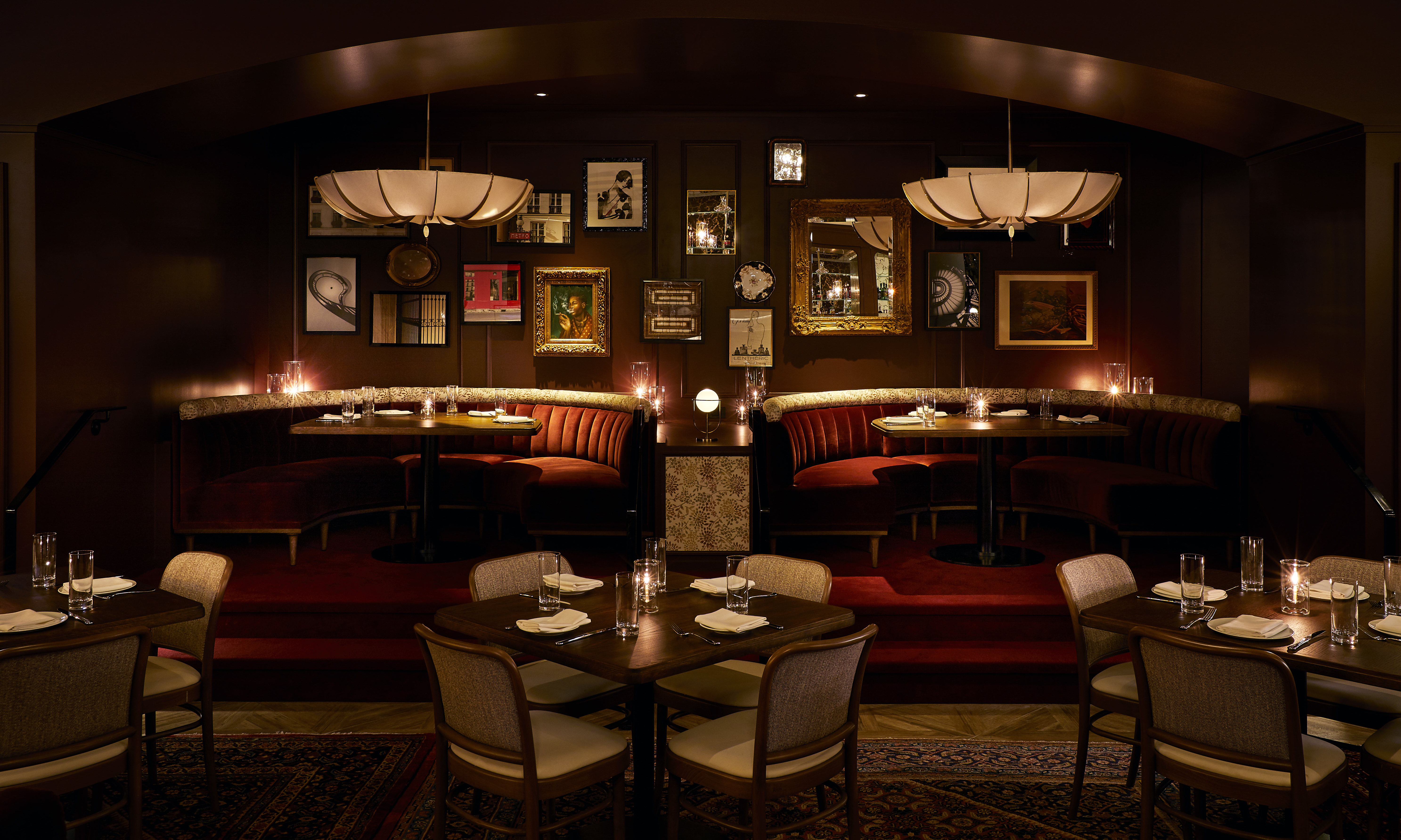 a living room filled with furniture and a table