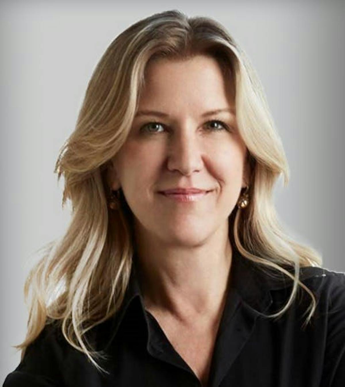 a woman looking at the camera