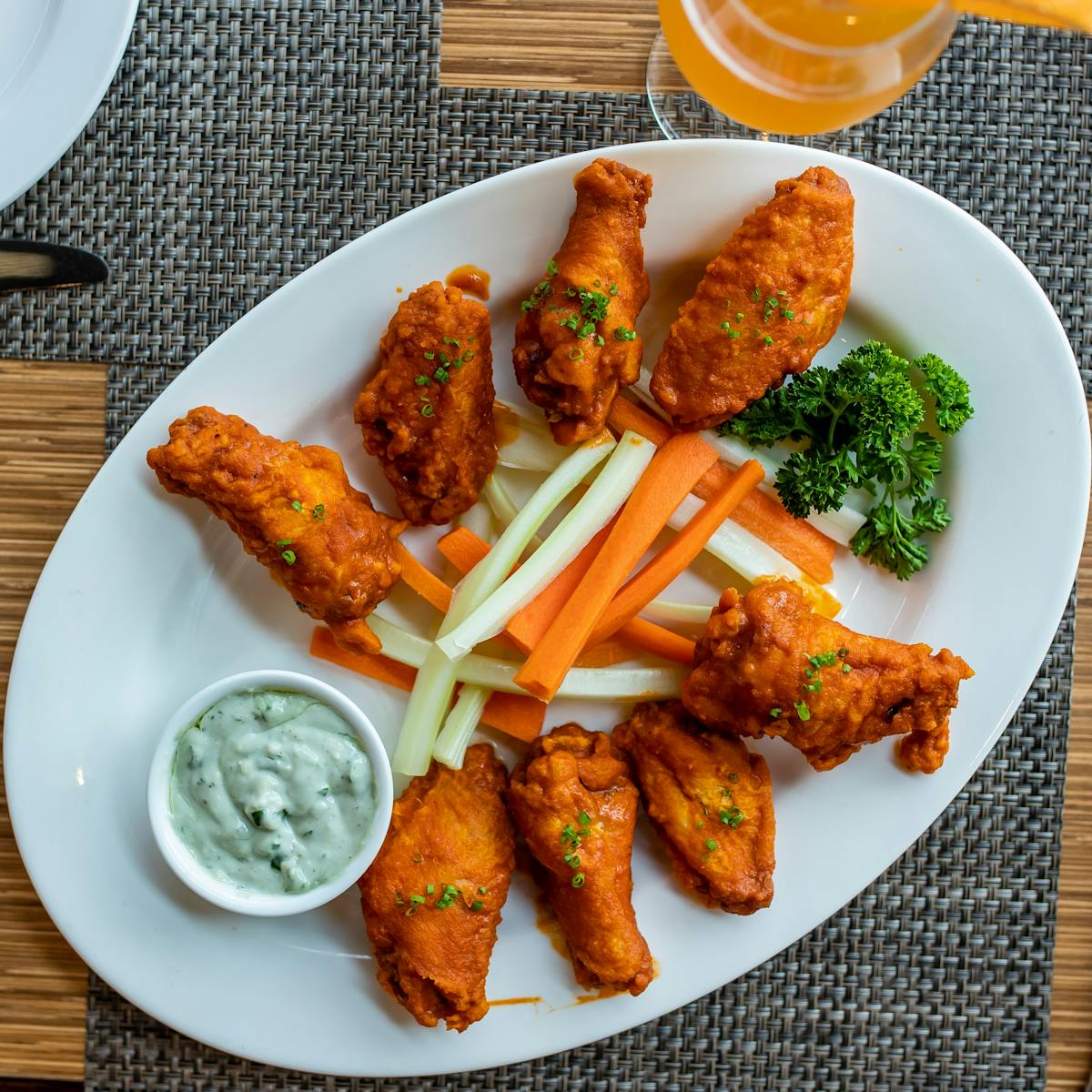 chicken wings in a plate