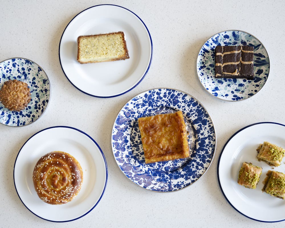 a plate of food on a table