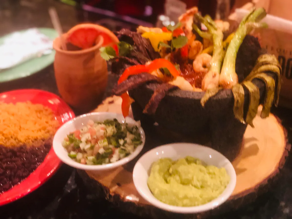 a close up of a plate of food on a table