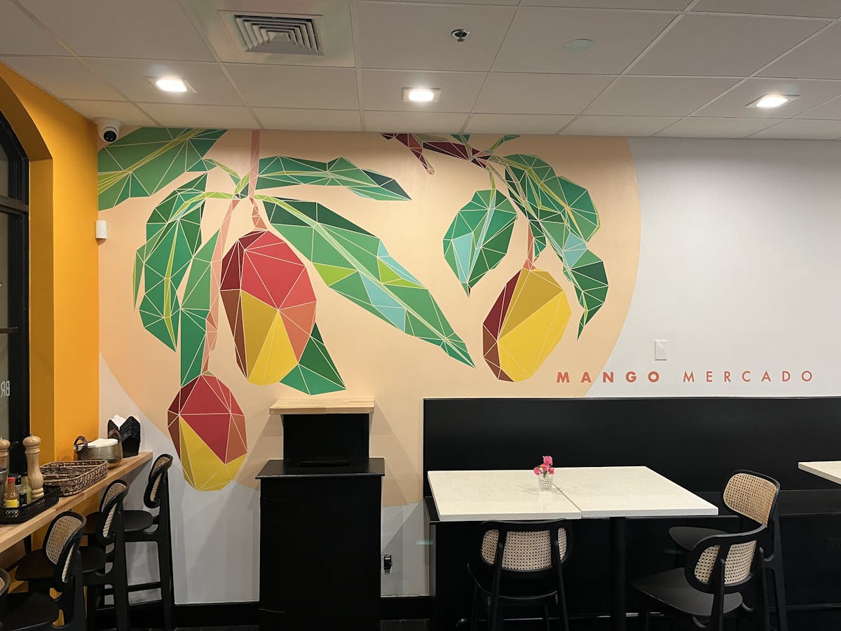 a display in a room