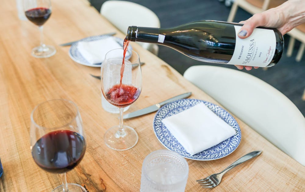 a bottle of wine on a table