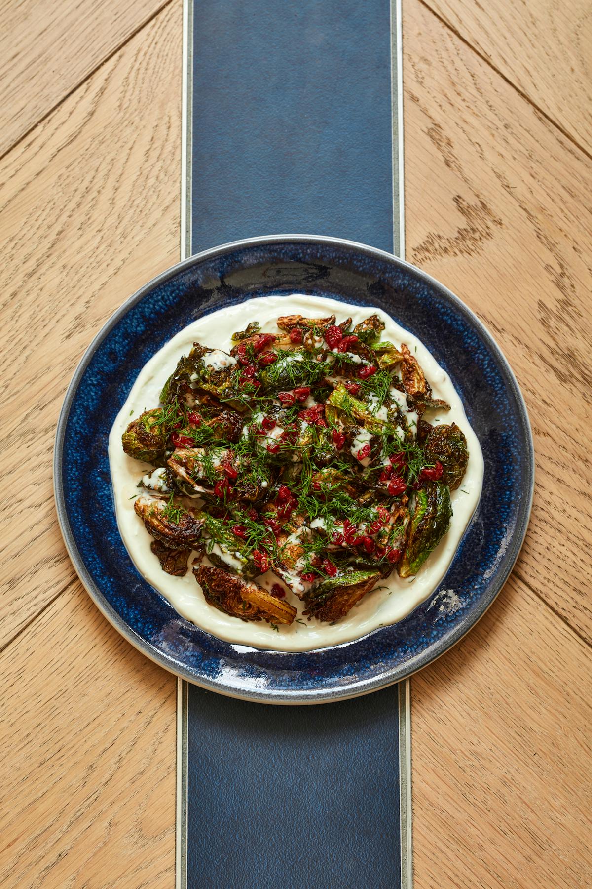 crispy brussels afelia