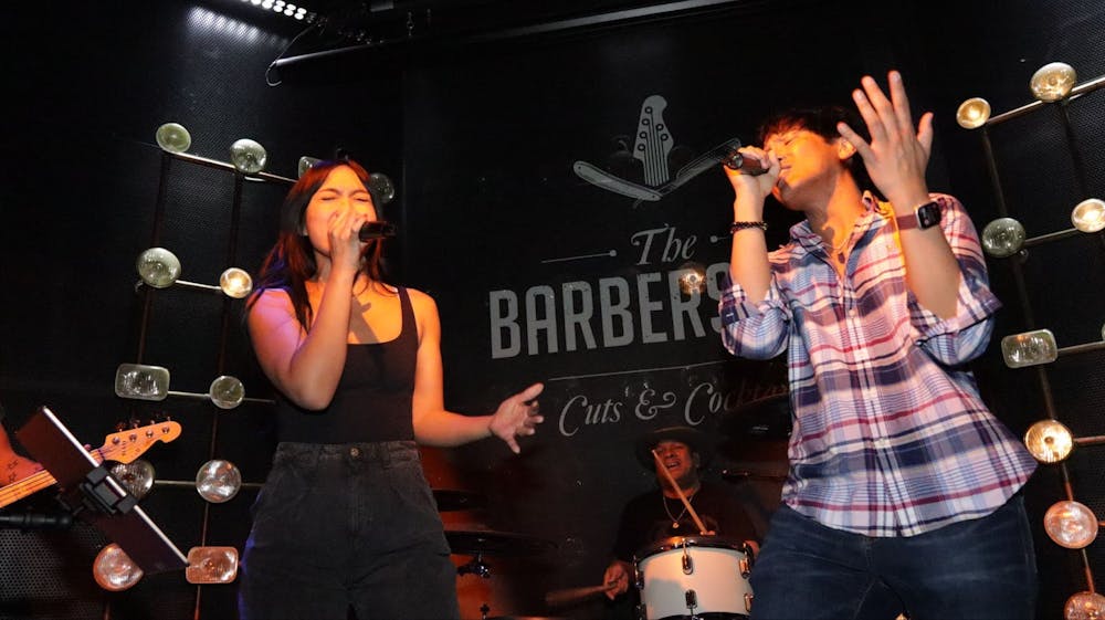 a person standing on a stage