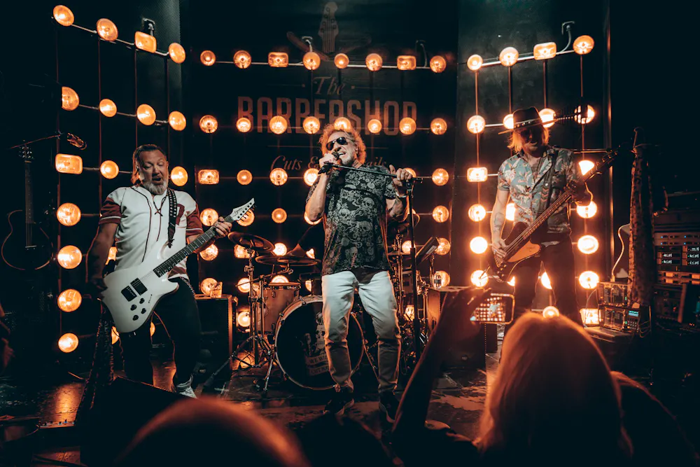 Sammy Hagar and band perform live music in Las Vegas at The Barbershop