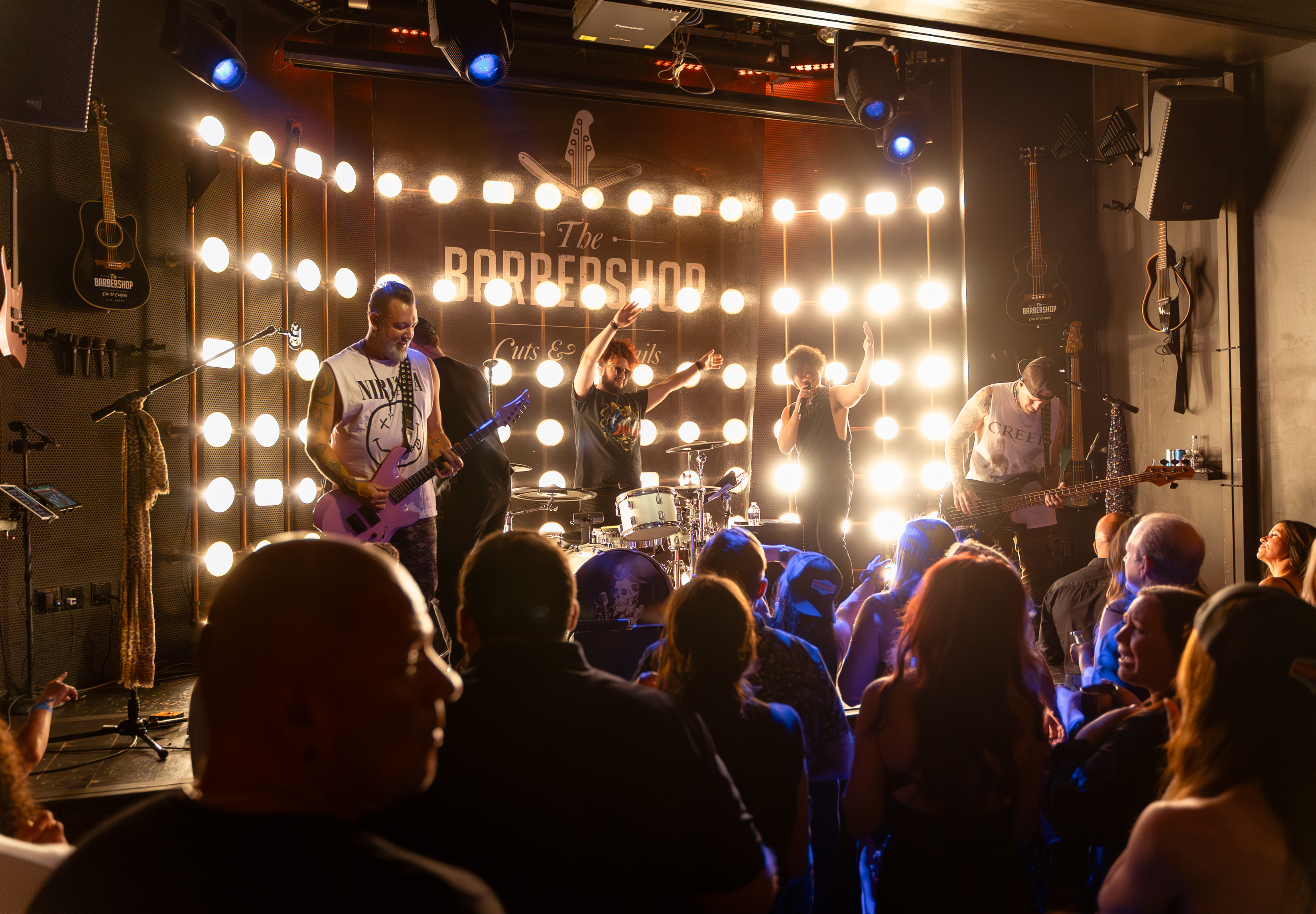 Band playing live music at one of the top Las Vegas speakeasies.