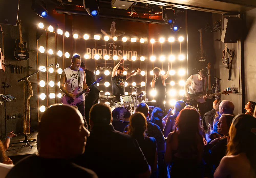 Band playing live music at one of the top Las Vegas speakeasies.