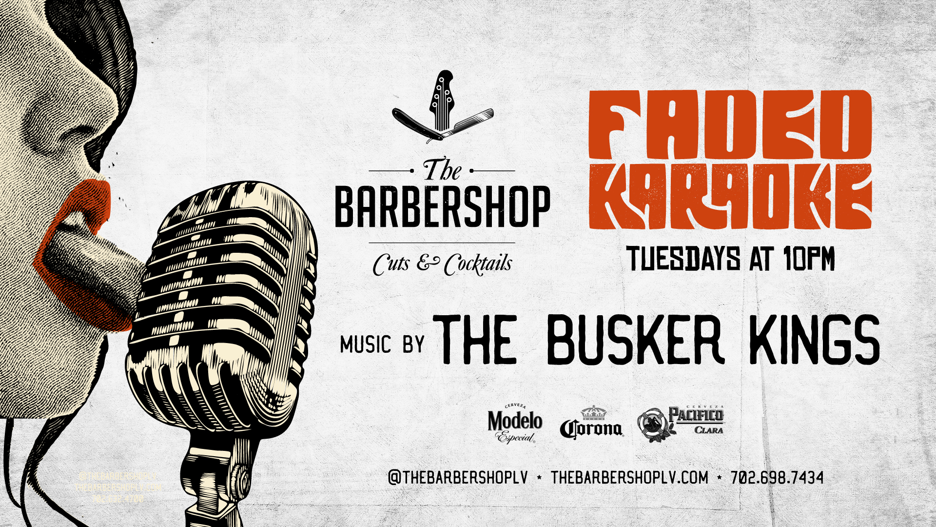 Mark your calendars for Tuesday, December 17th, as The Barbershop Cuts & Cocktails brings you Faded ‘Caroloke’, the ultimate holiday edition of our signature karaoke experience. Combining the electrifying energy of live rock music with festive holiday cheer, this one-of-a-kind event is where Christmas carols meet rock anthems in our iconic speakeasy setting.  Whether you're here to perform, compete, or simply celebrate, Faded Caroloke promises an unforgettable night of music, laughter, and holiday spirit.