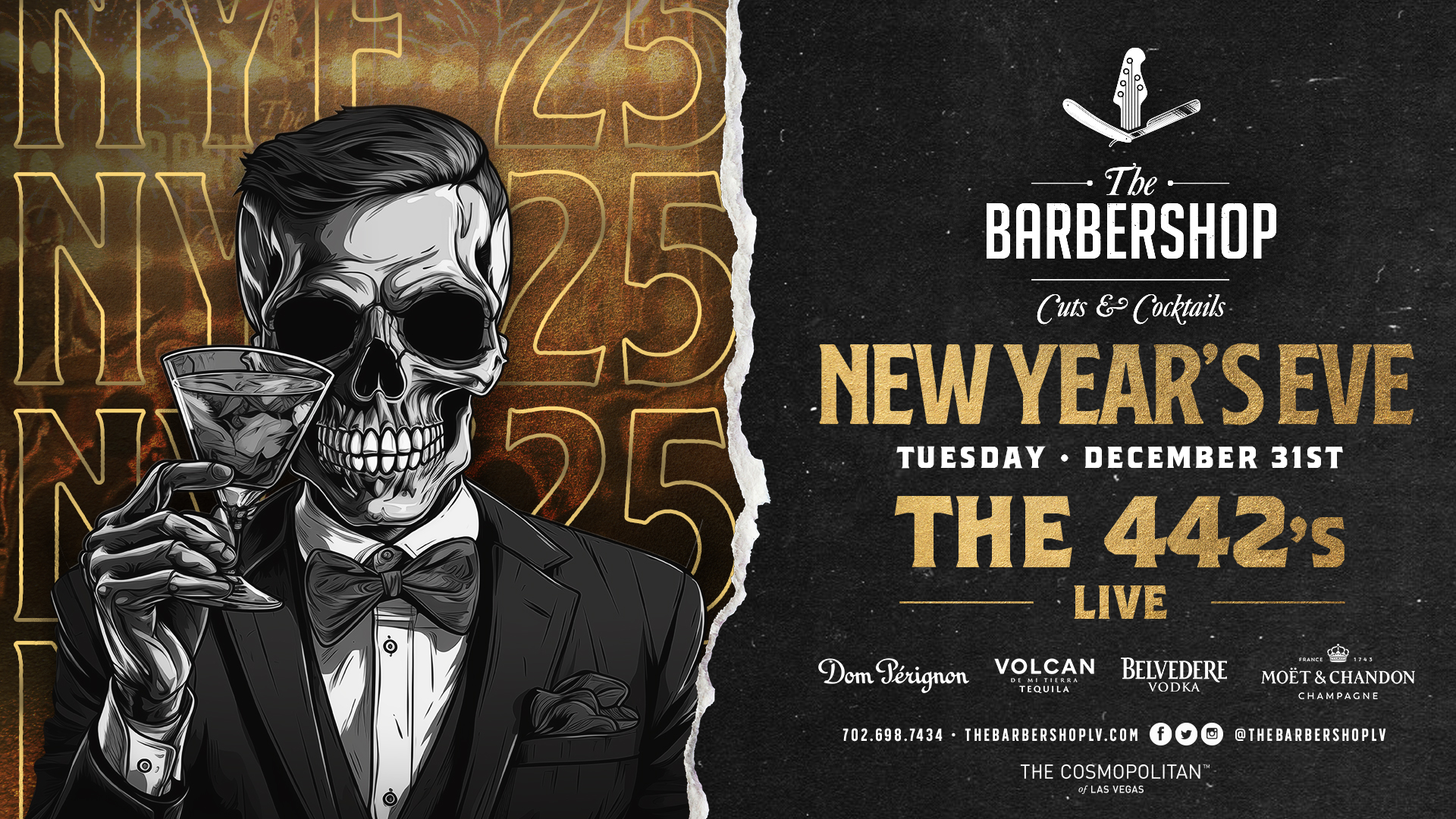 New Year Eve 2025 Party at Cuts & Cocktails