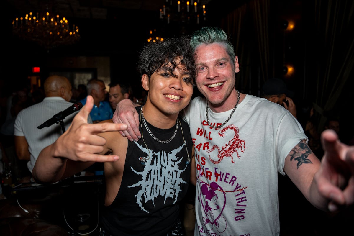 emo night cover photo. performer with concer goer