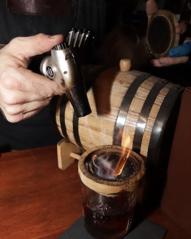 cocktail at live music Las Vegas speakeasy