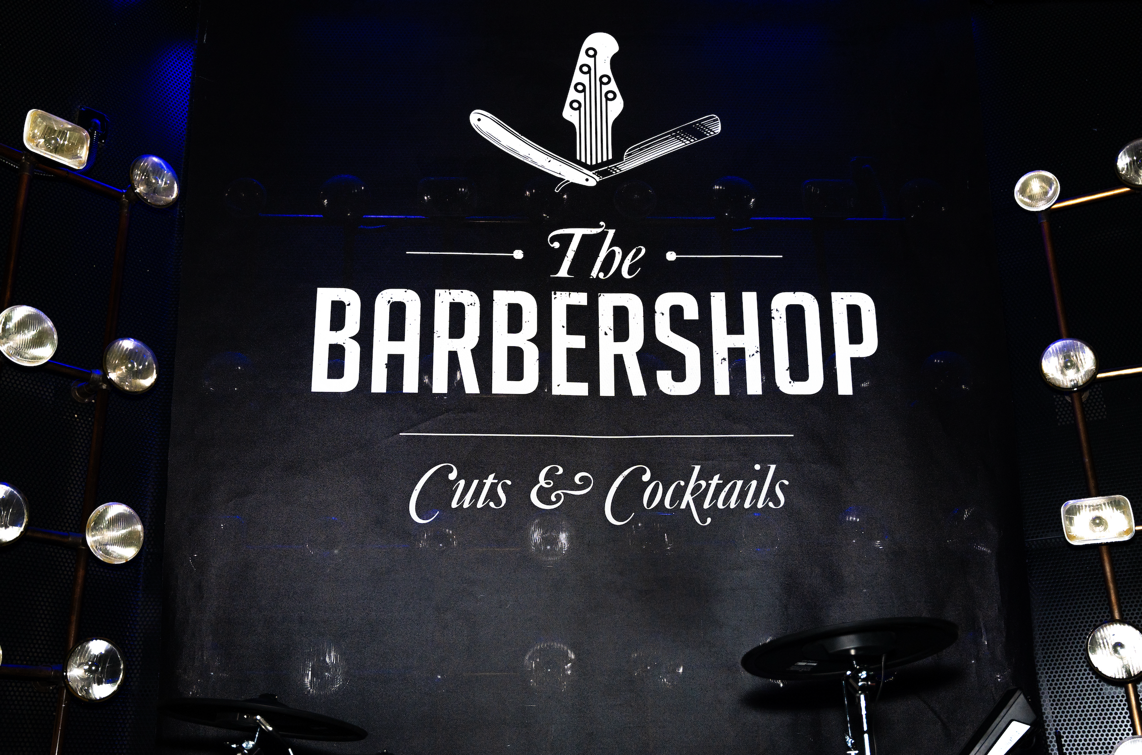 concert stage backdrop for emo night