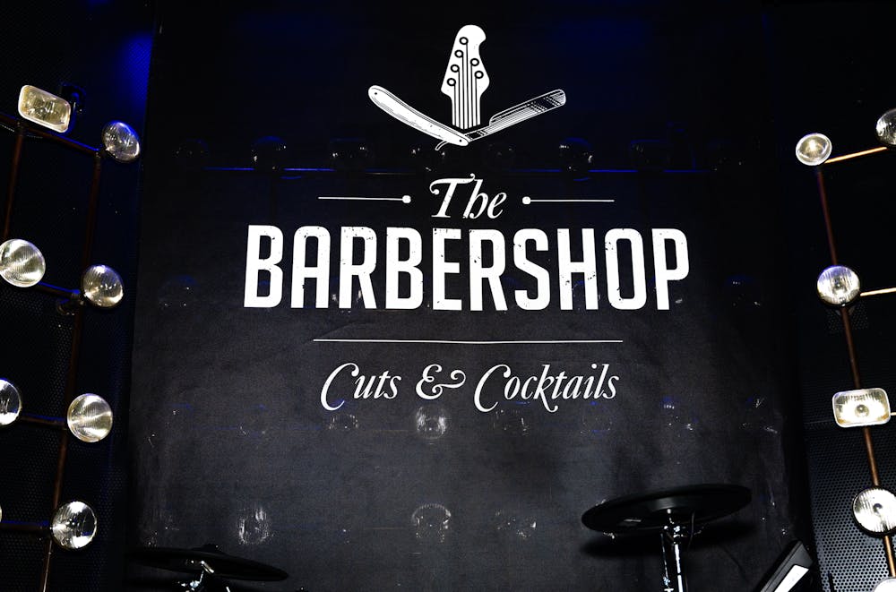 concert stage backdrop for emo night