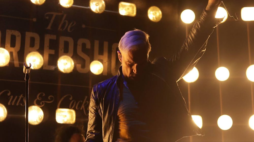 on stage in las vegas speakeasy