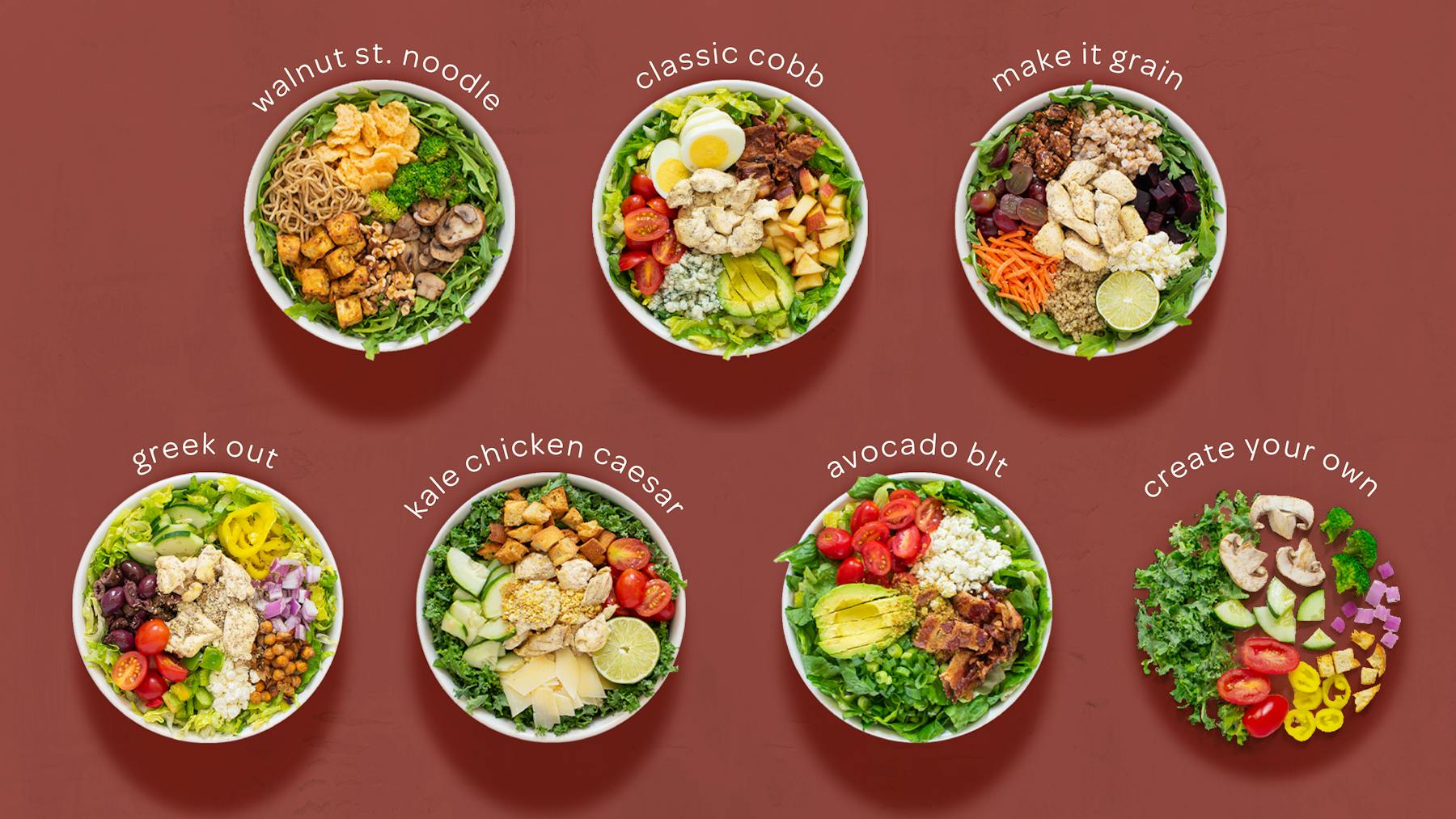 many different types of food on a table