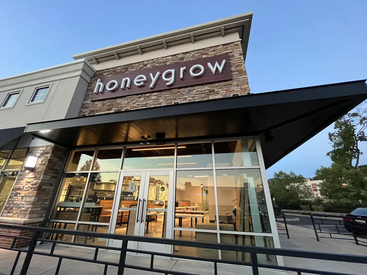 a store front at day