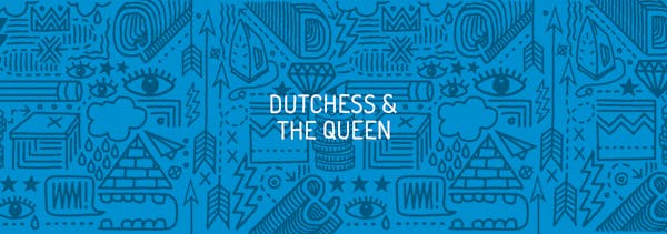 a blue typographic poster