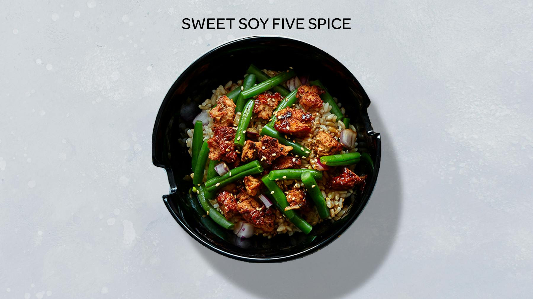 a bowl of sweet soy five spice stir-fry
