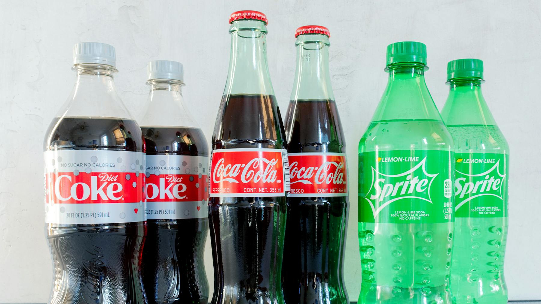 a close up of drinks