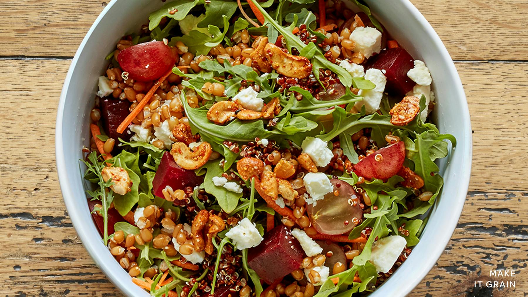 a bowl of salad on a plate