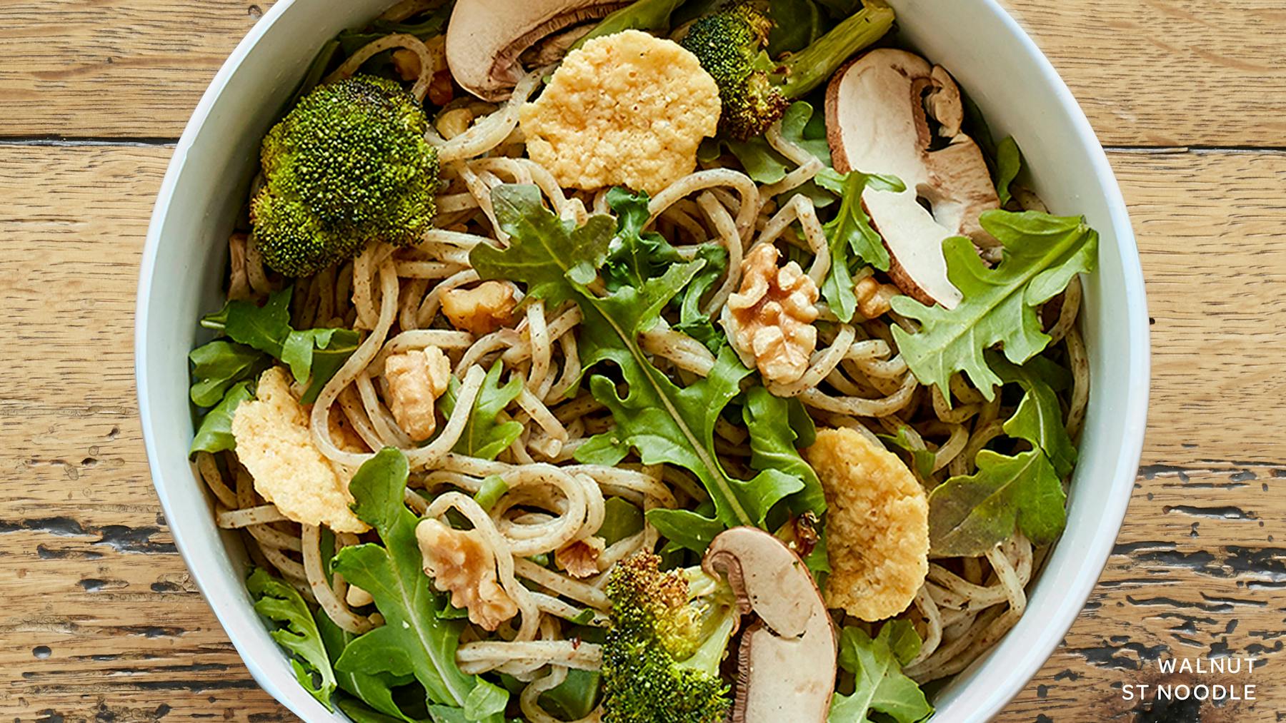 a plate of food with broccoli