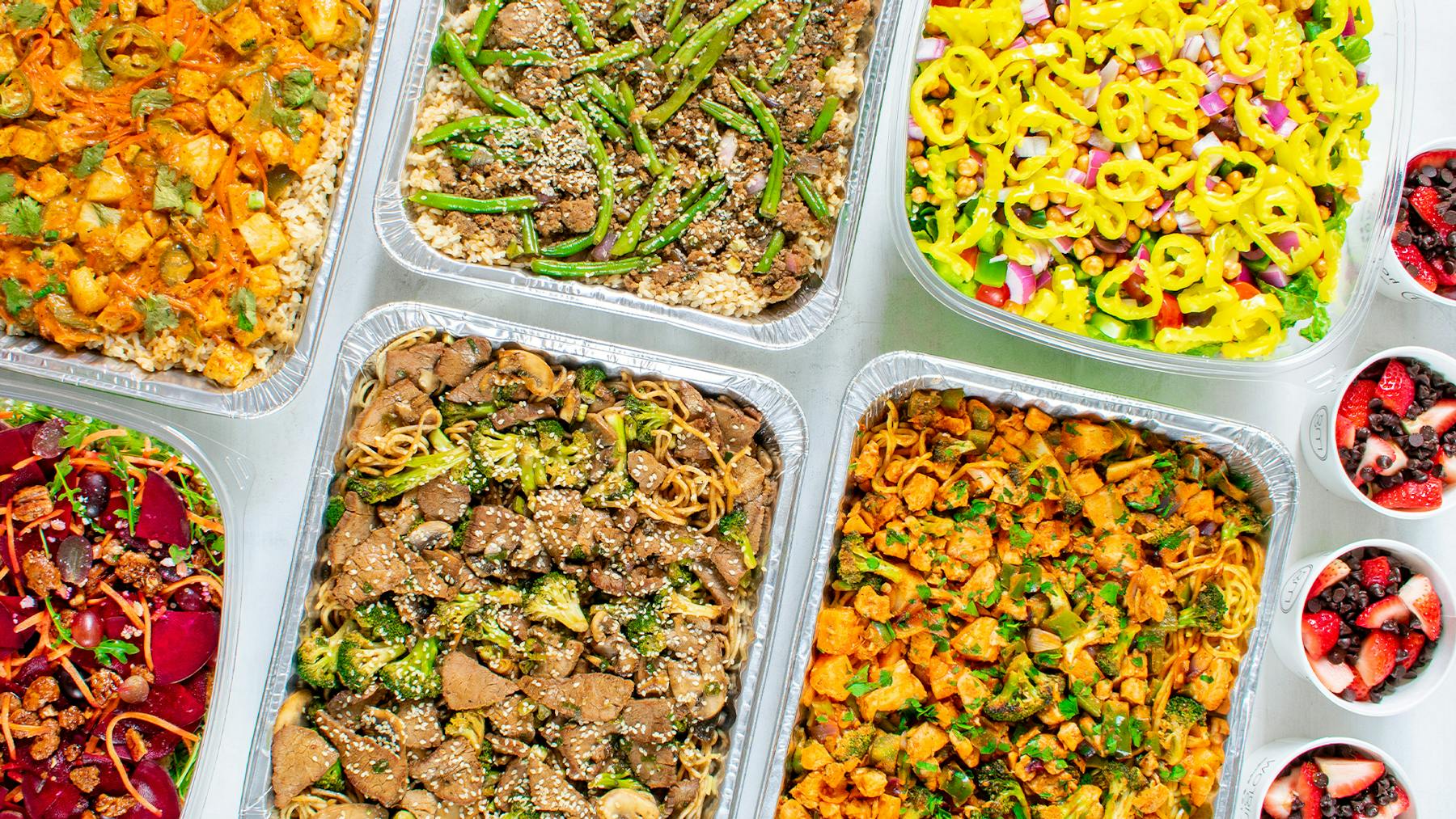 a box filled with different types of food