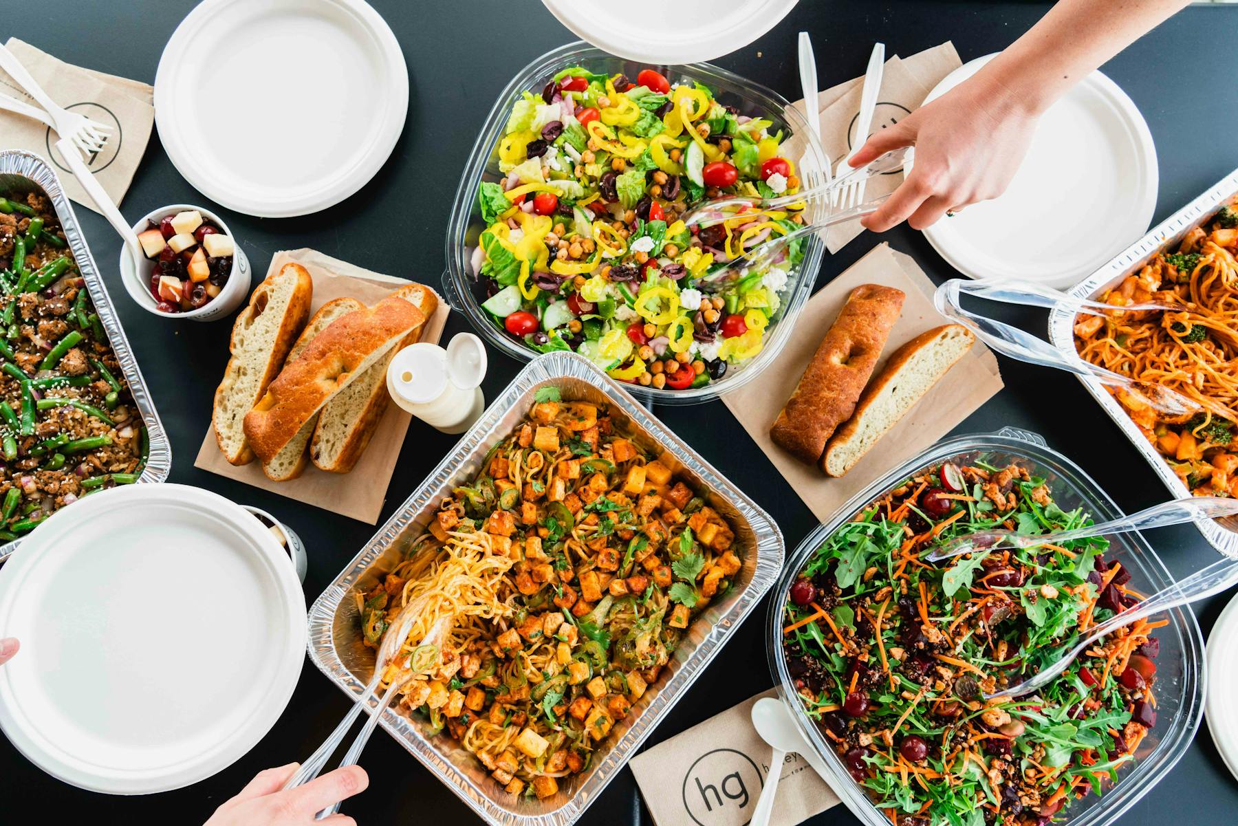 a bowl of food on a table