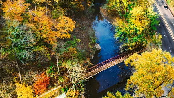a bridge over a river