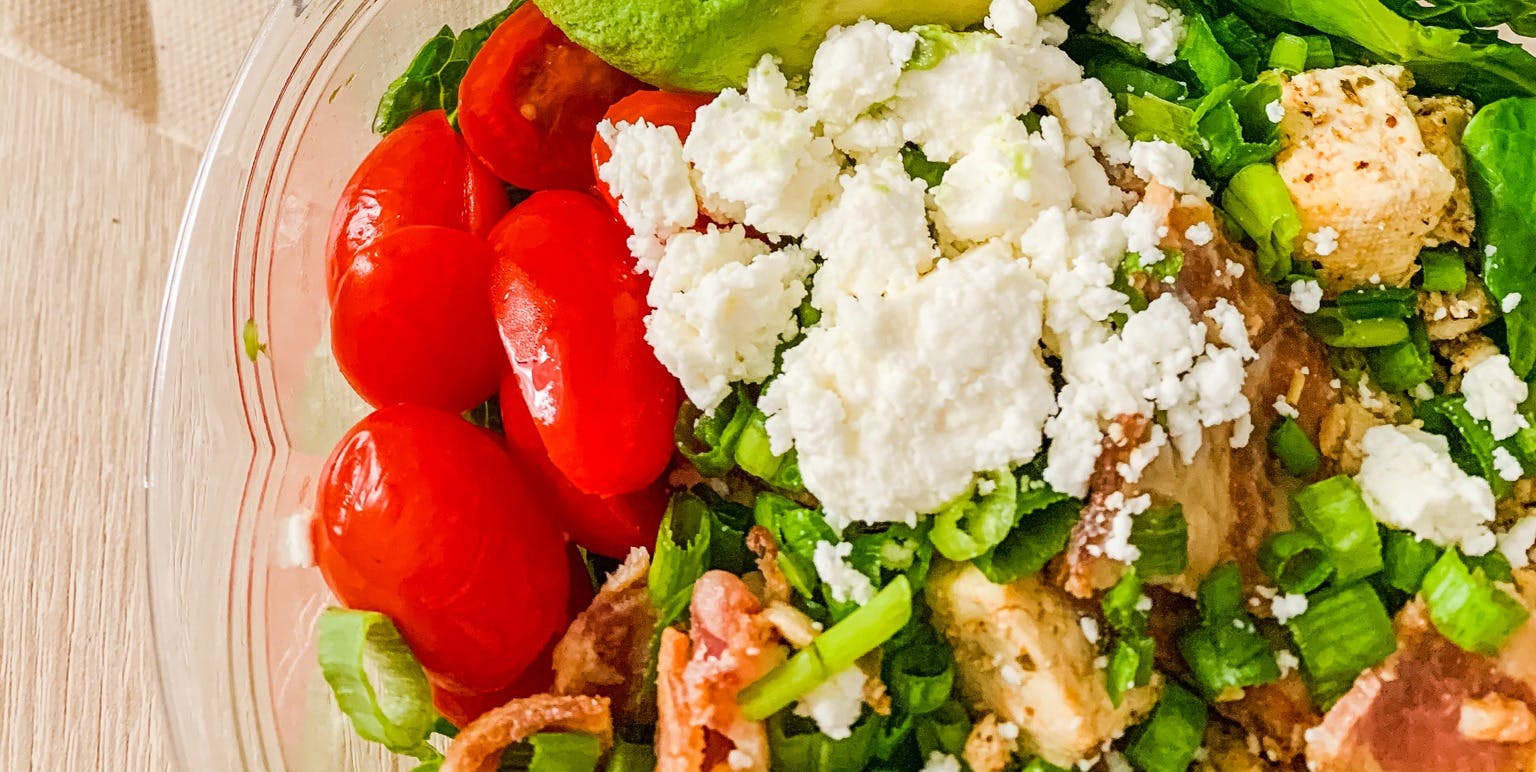 a close up of a plate of food