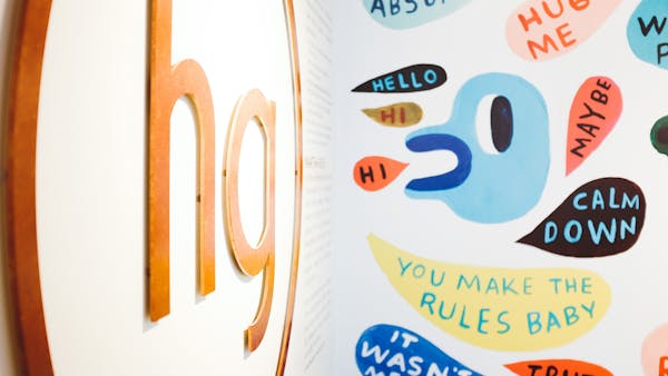 close up of a text