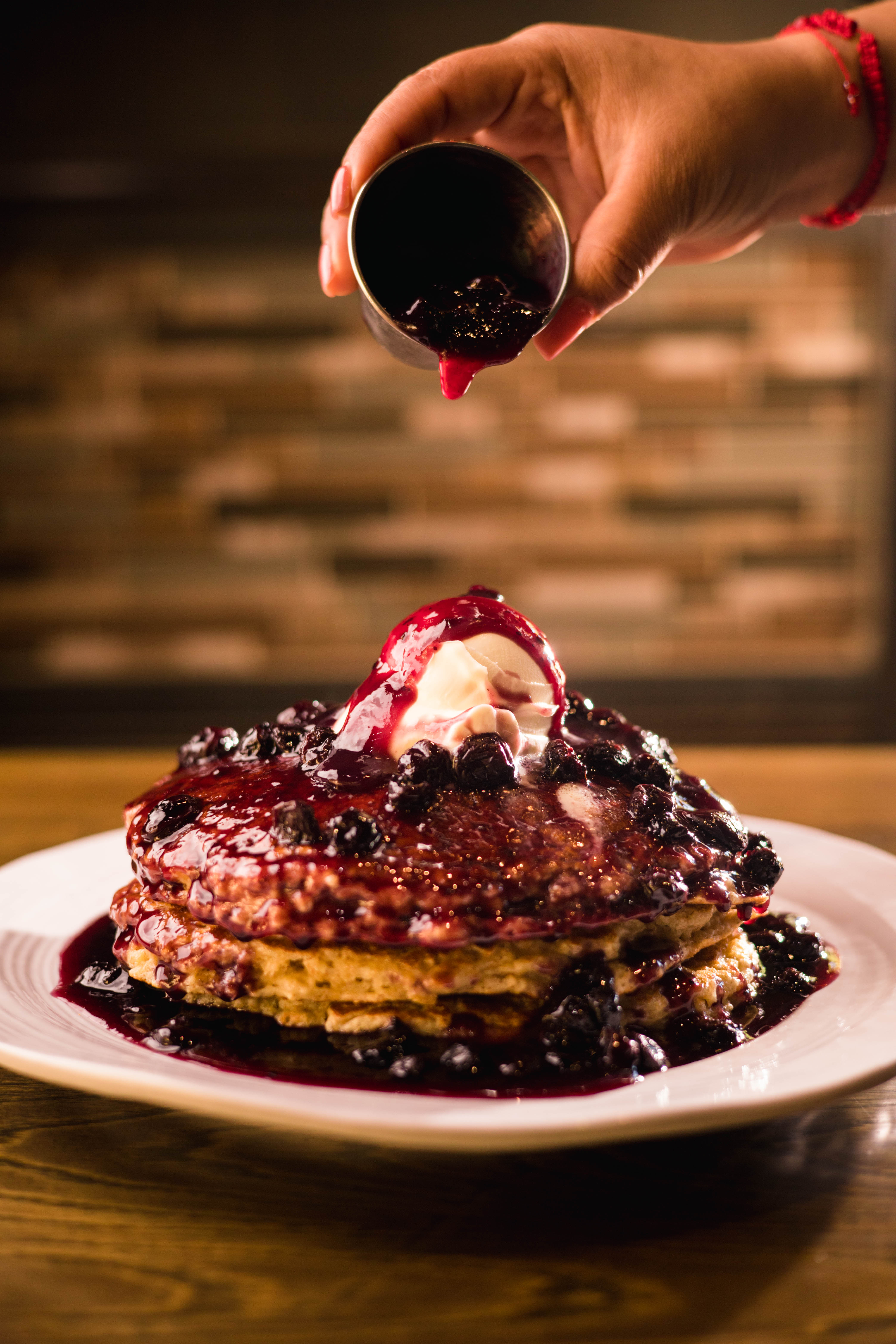 a close up of a piece of cake on a plate