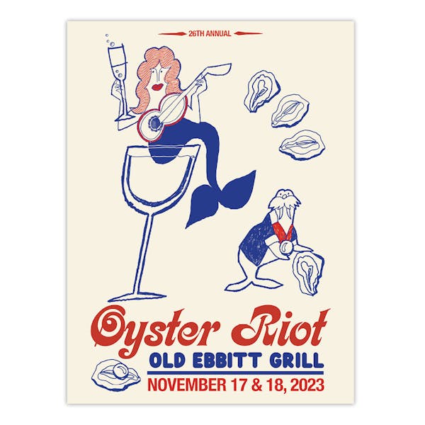 2023 Oyster Riot Poster Old Ebbitt Grill