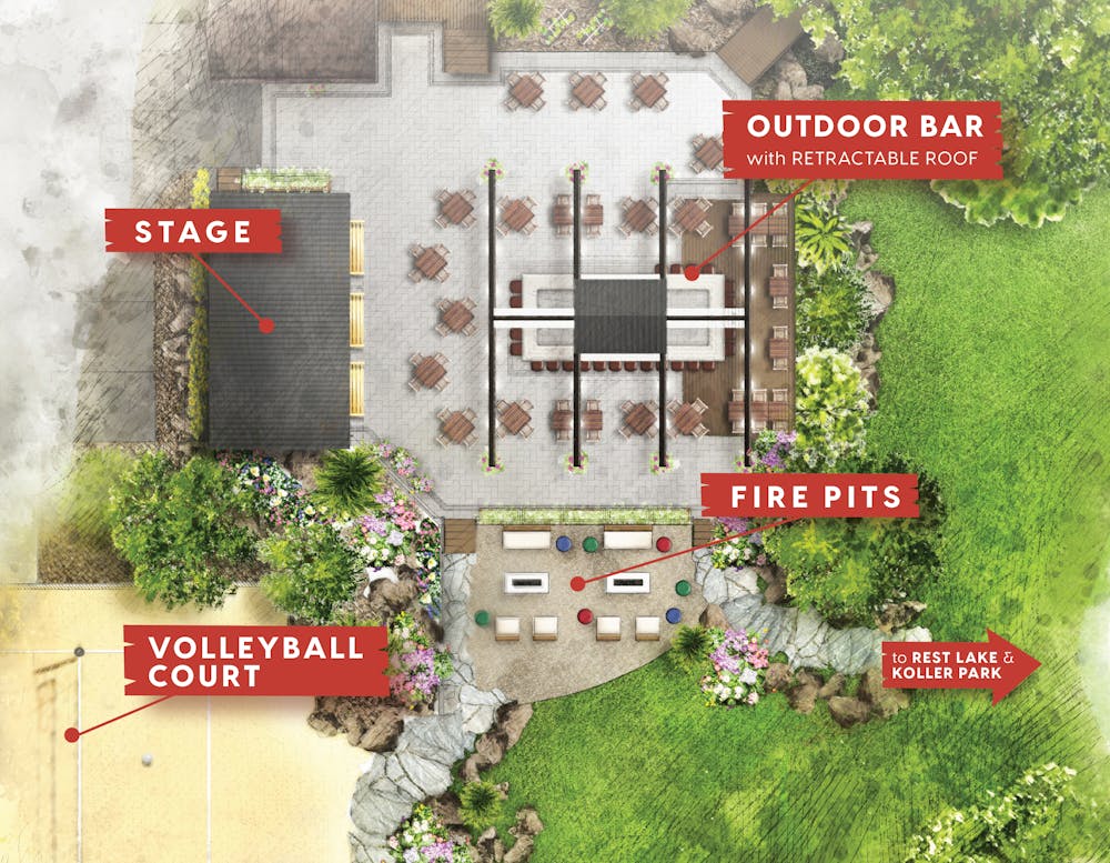 a sign above a store