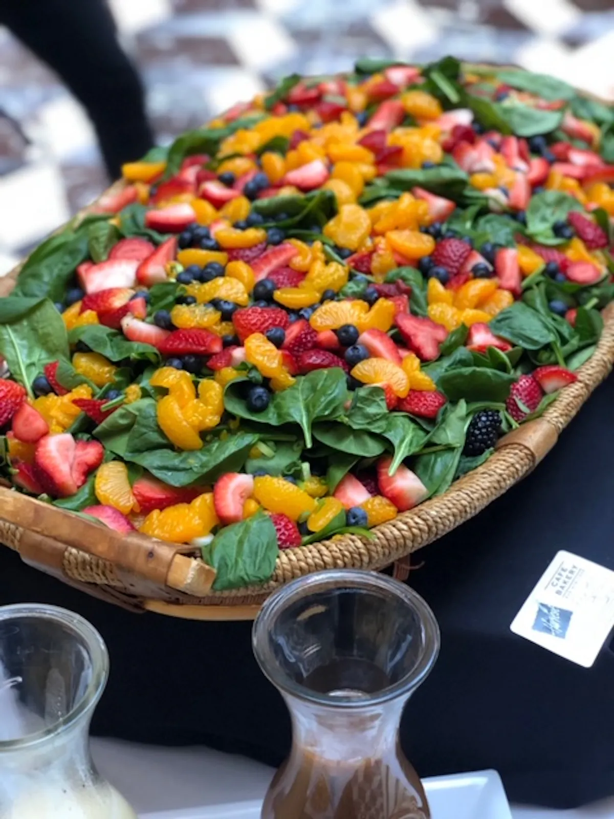 food on a table