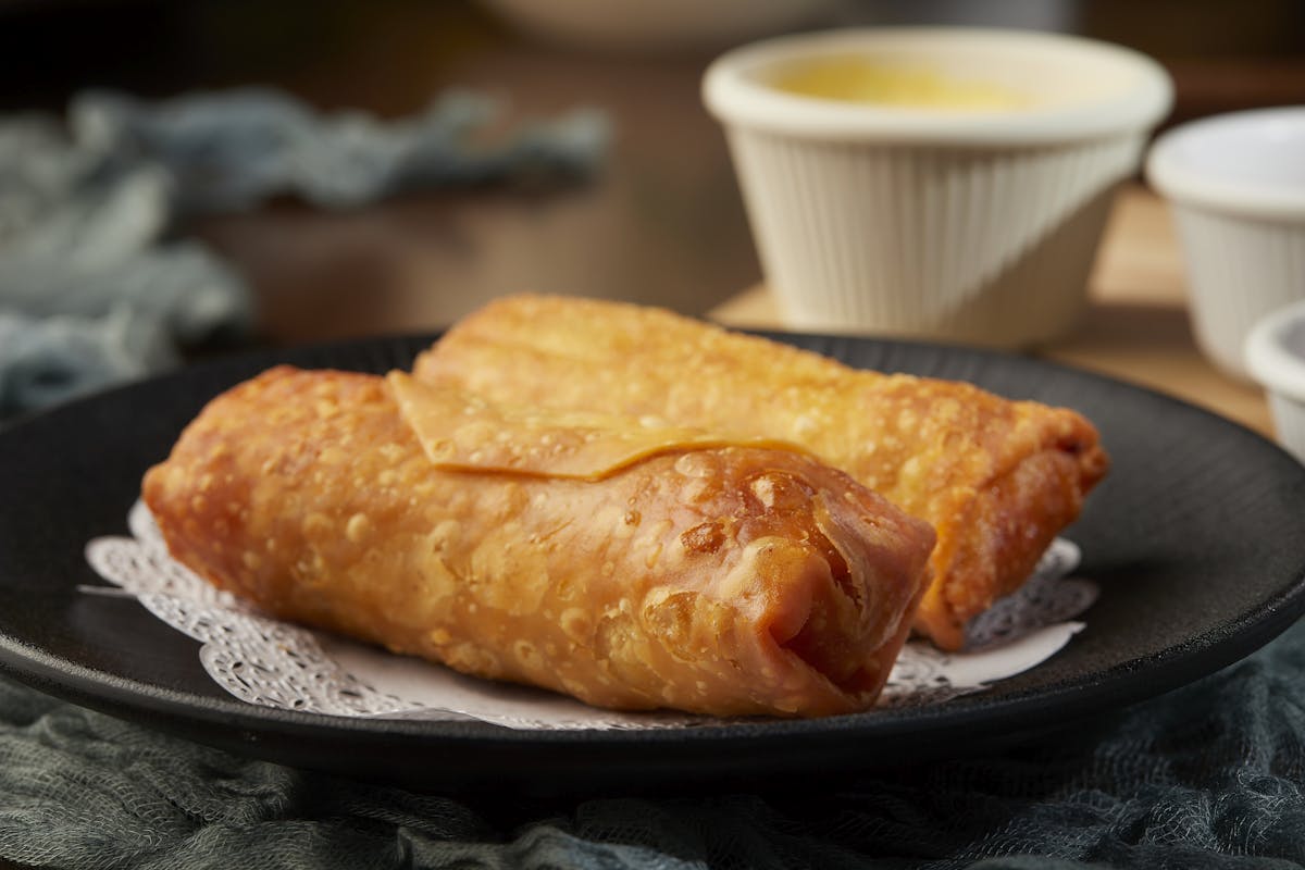 a close up of a plate of food