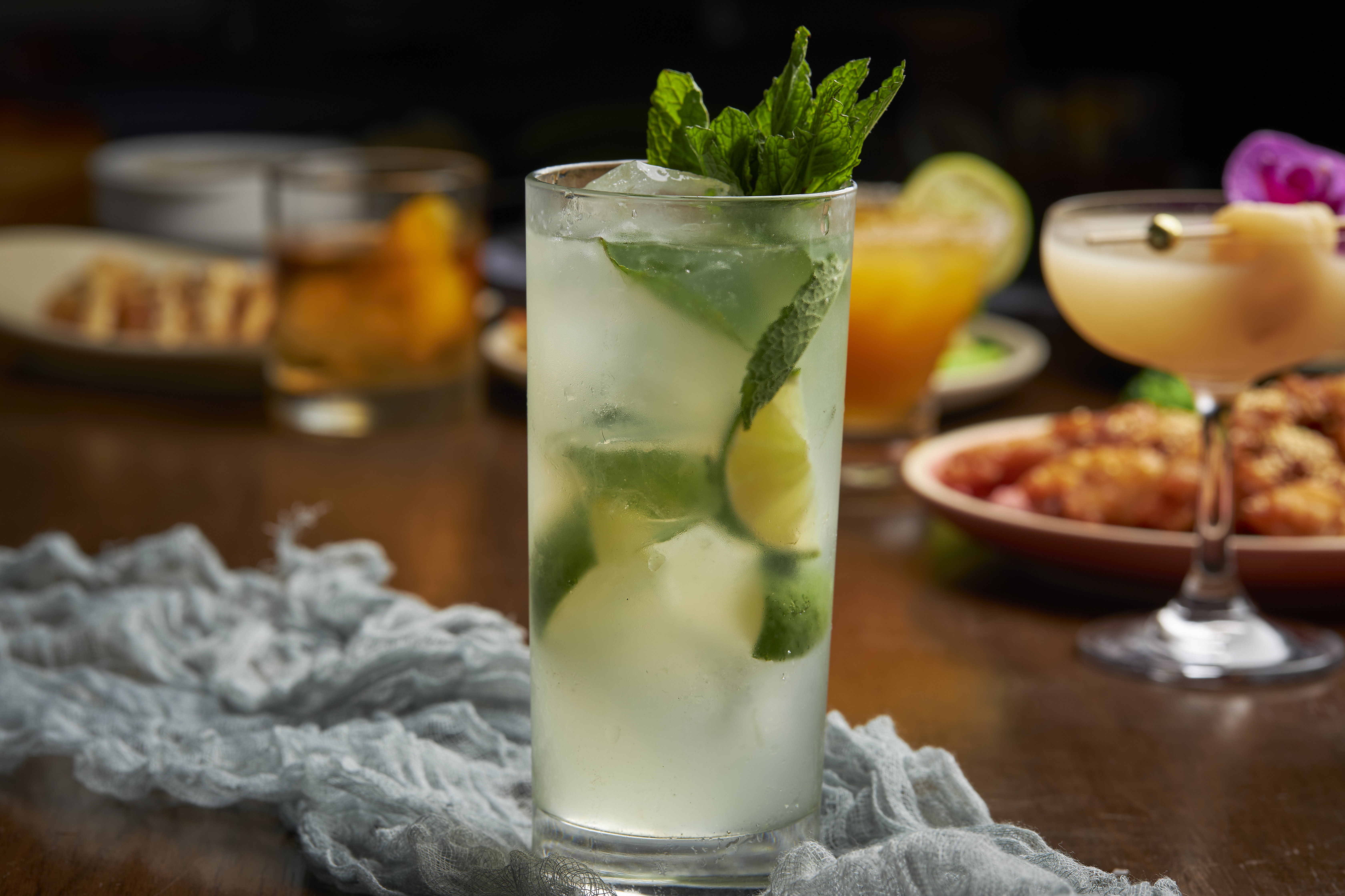 a close up of food on a table