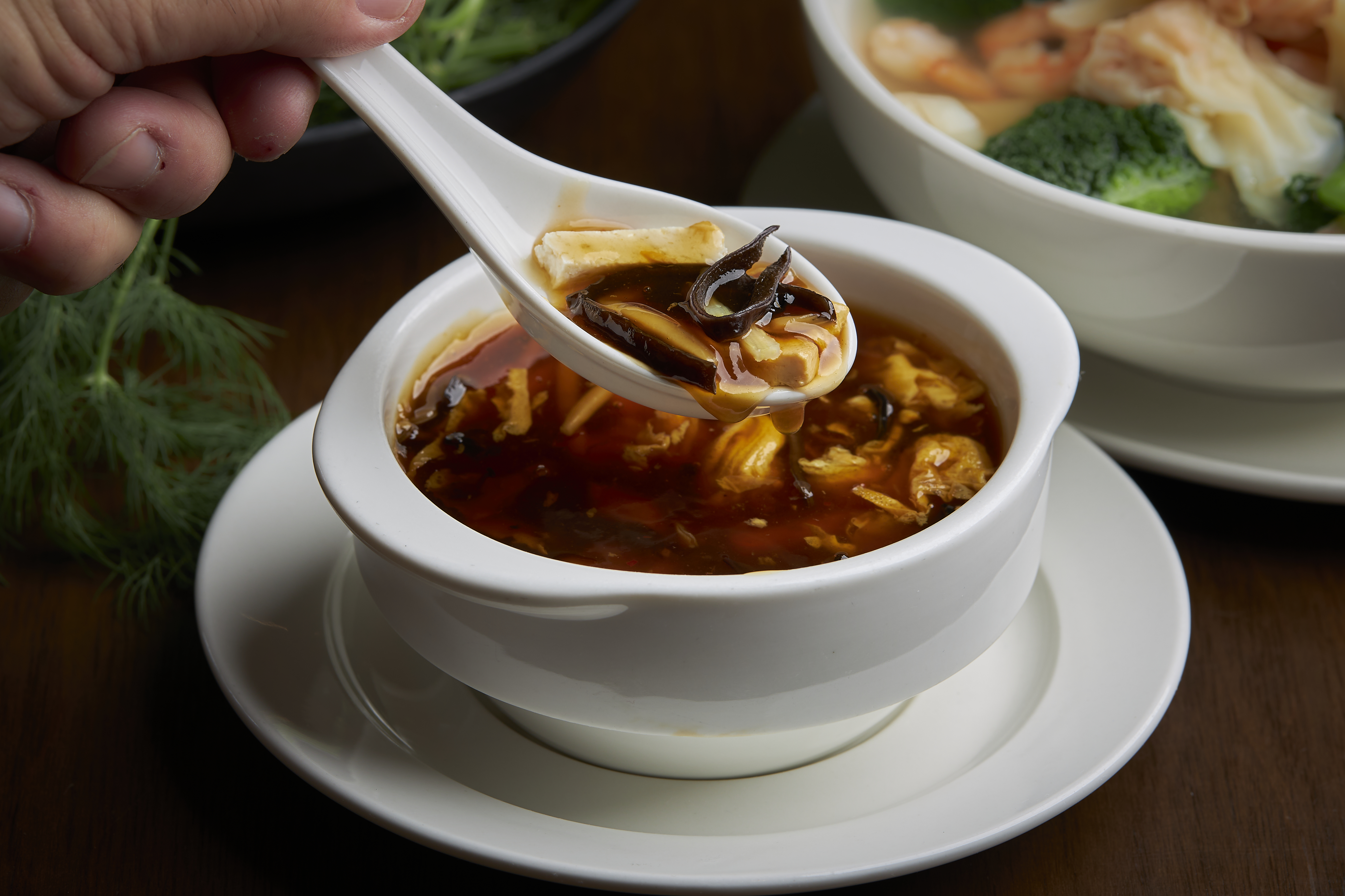 a bowl of food on a plate