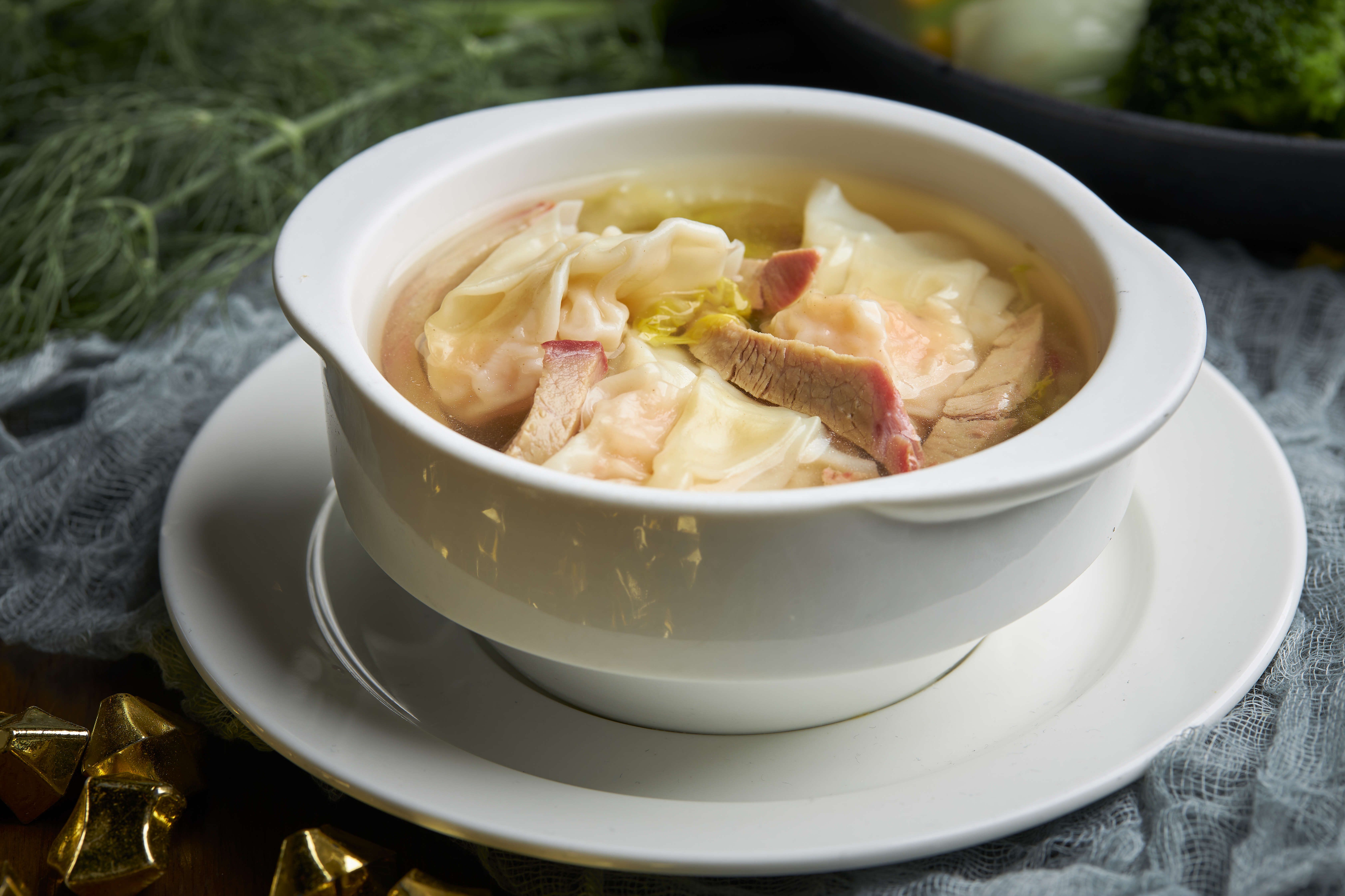 a bowl of food on a plate