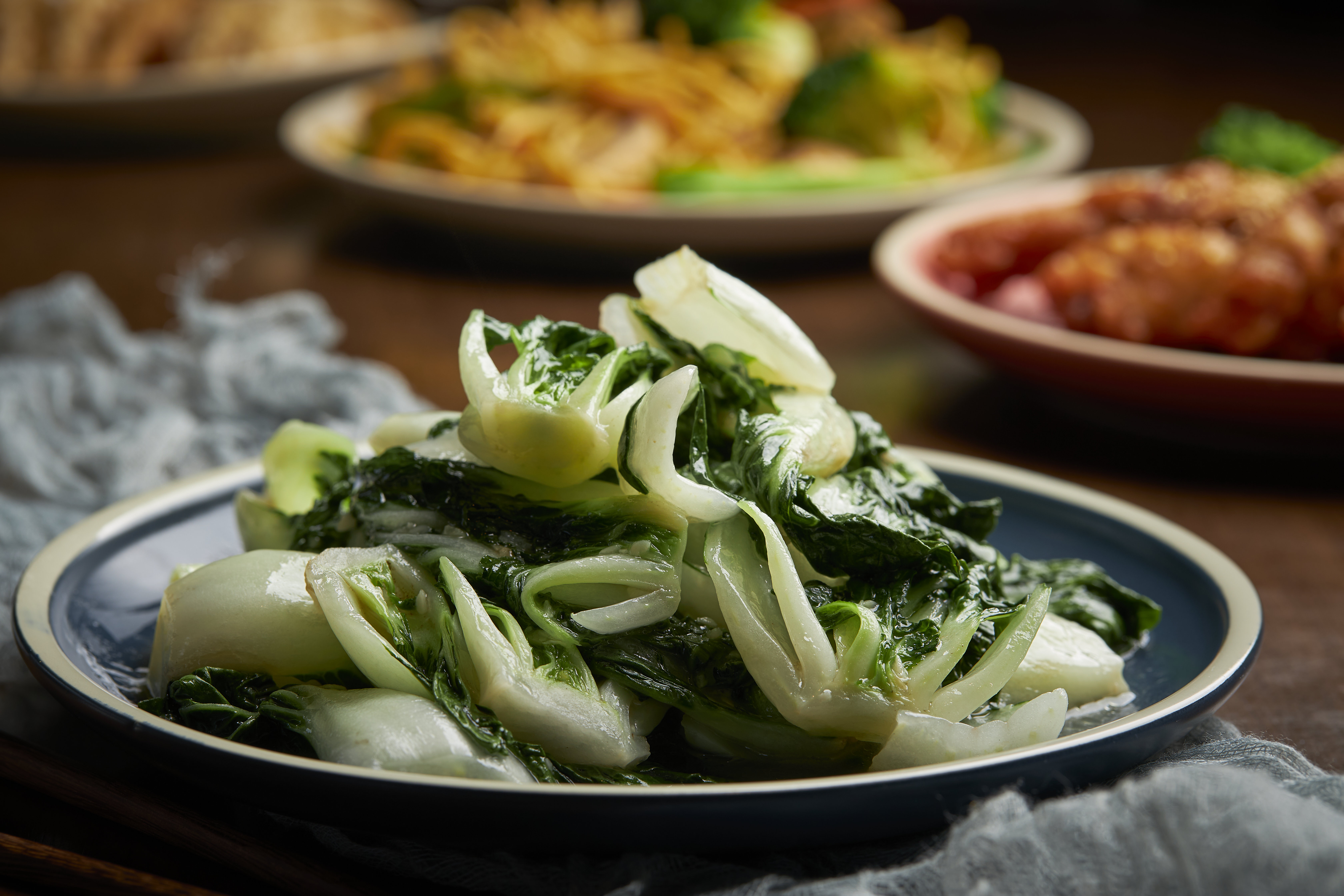 a plate of food with broccoli