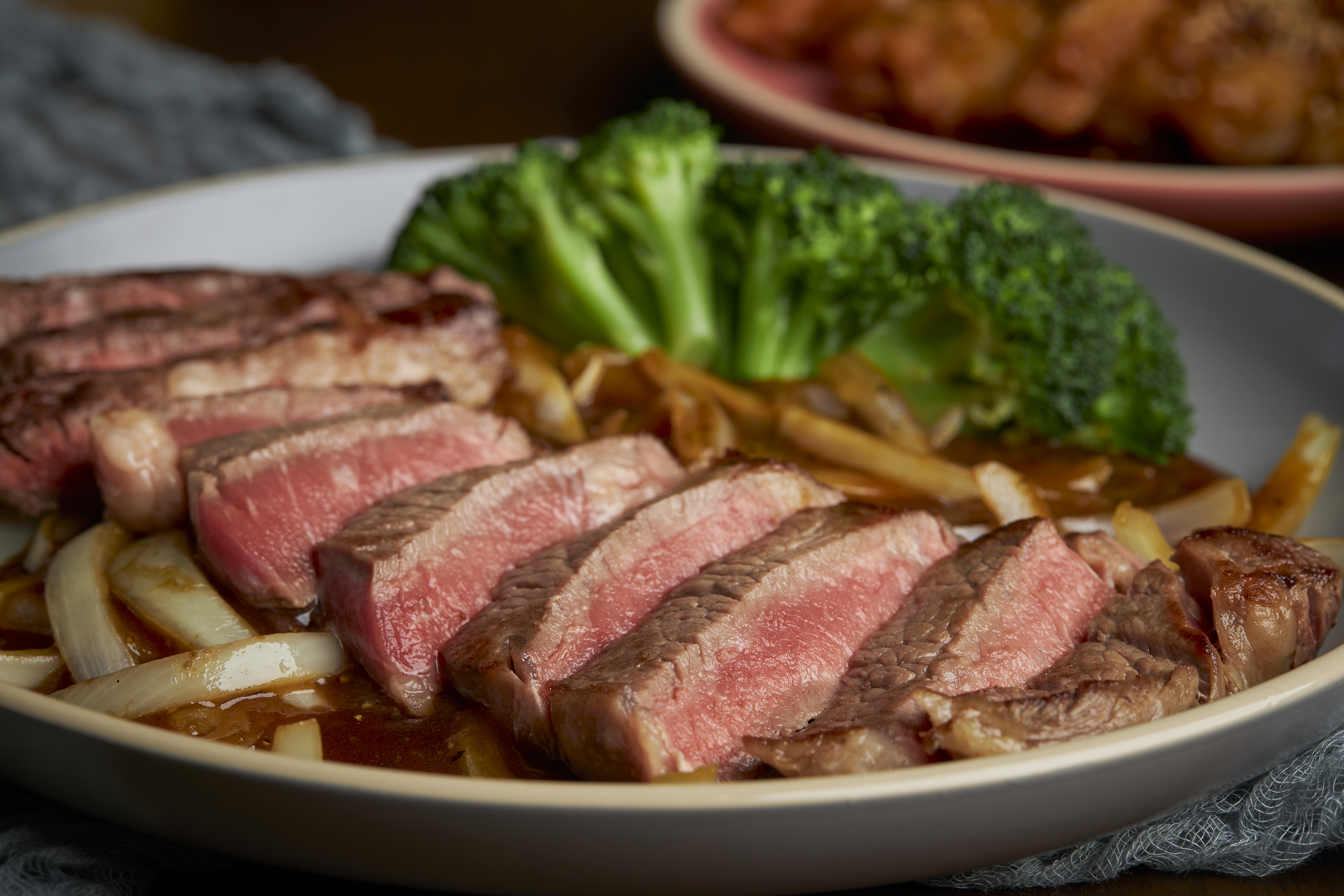 a plate full of food