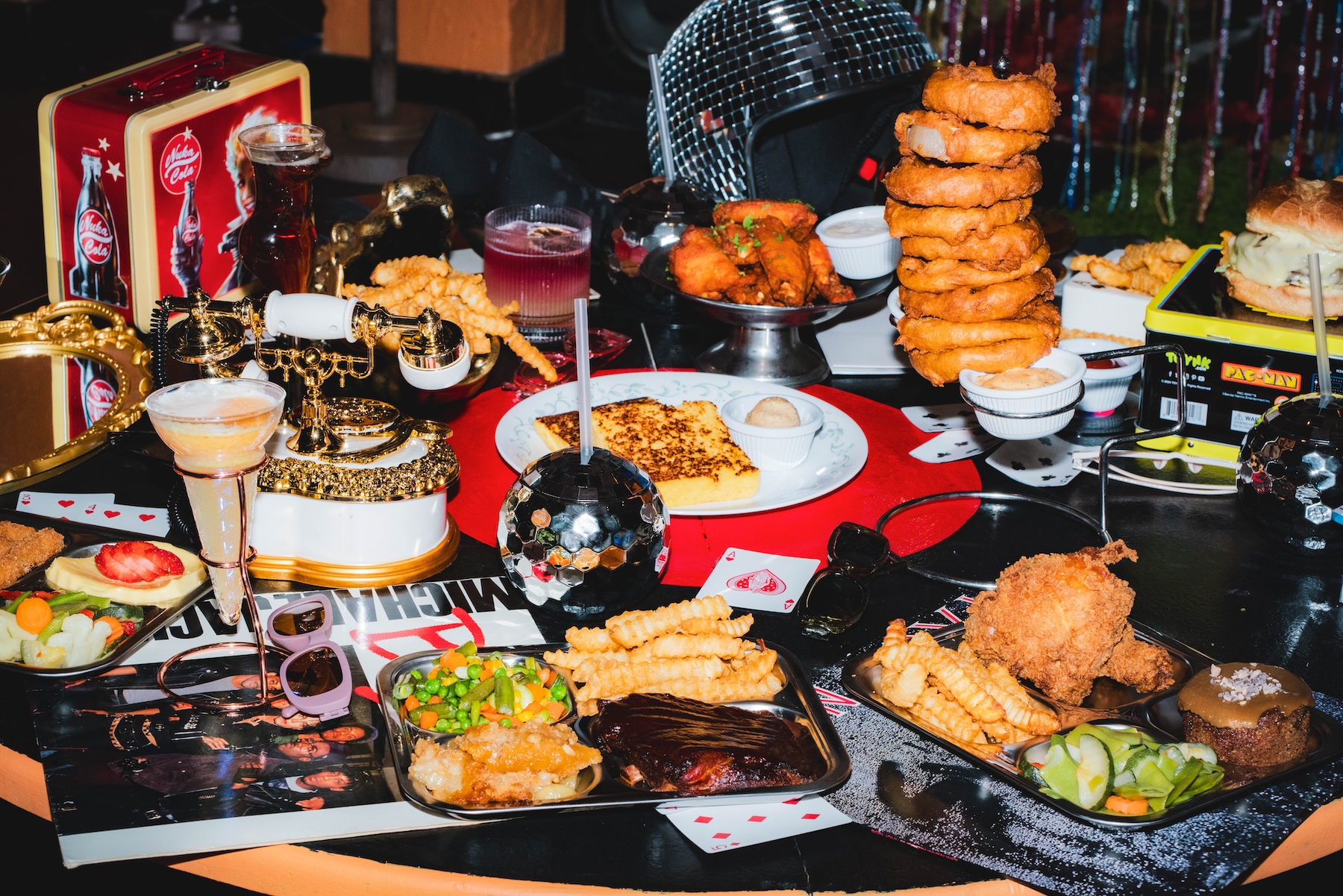 a plate of food on a table