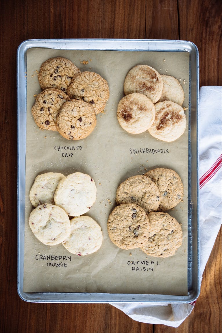 cookies on a tray